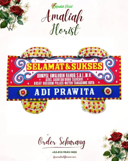 Papan Bunga Ucapan Selamat Patehan